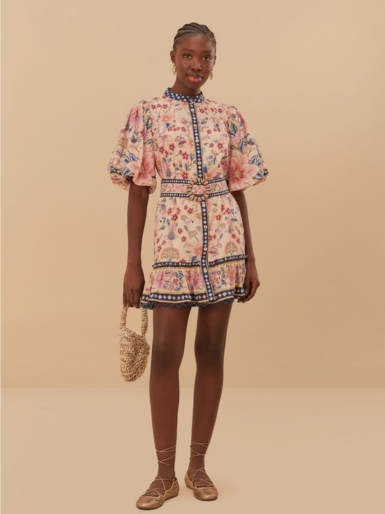 FARM Rio Dresses & Skirts - Farm Rio Superbloom Tapestry Mini Dress NWT